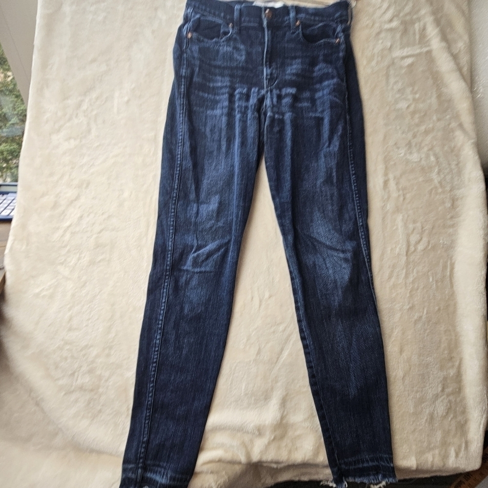 AYR Jeans Women’s W30 L30 Skinny the riser Denim frayed hem Made in Los Angeles